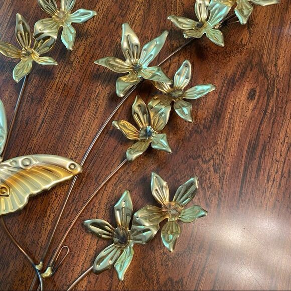 Vintage home interiors brass and copper butterflies - Picture 3 of 4